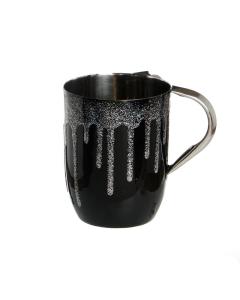 Stainless Steel Wash Cup-Black/Gray Drip Design