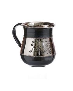 Stainless Gray Enamel Washcup- Blessing