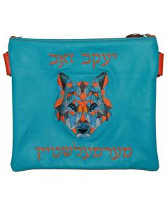 Wolf Design Leather Tallis & Tefillin Bag