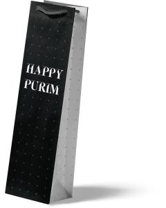 Elegant Purim Wine Bags - 12/Pk