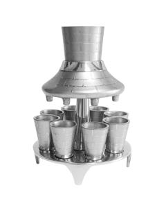 Aluminum 8-Cup Kiddush Fountain Set