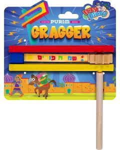 Painted Wood Purim Gragger