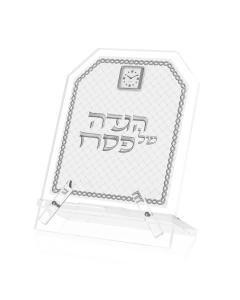 Woven Leather Haggadah Stand – Silver