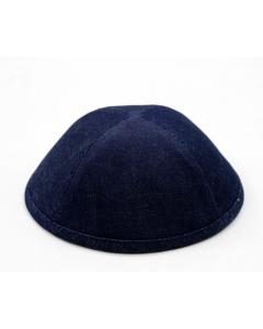 Blue Denim Yarmulke Size 4