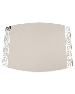 Emanuel Porcelain Challah Board-Lace Sides - White