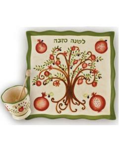 Tree-of-Life Honey Dish Set