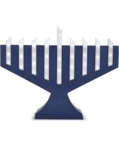 Lighted-Rods LED Electric Menorah - Blue