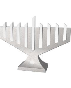 Lighted-Rods LED Electric Menorah - Silver