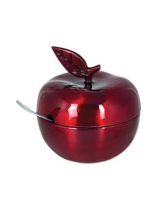 Red Apple Honey Pot with Spoon