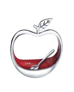 Upright Apple Shape Dish with Spoon – For Honey or Dipping