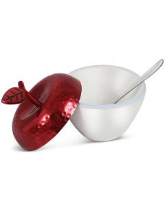 Apple Shaped Honey Dish and Spoon