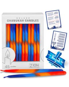 Deluxe Vibrant Chanukah Candles