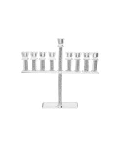 Crystal & Stone Oil Menorah 12" H