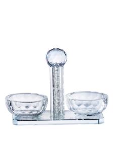 Crystal Salt Shaker With Silver Stones