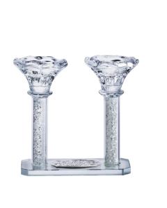 Crystal Candle Holder set of 2 Attached With Bracha