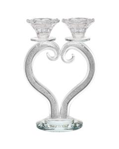Crystal Candelabra With Stones 2 Branches