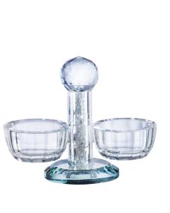 Crystal Salt Shaker With Silver Stones #5