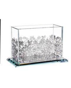 Crystal & Silver Zemiros Holder Floral - New