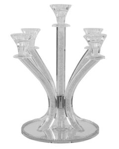 Candelabra 5 Light Silver Stones 14