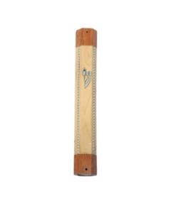 Wood Mezuzah 12cm ''2-Tone''
