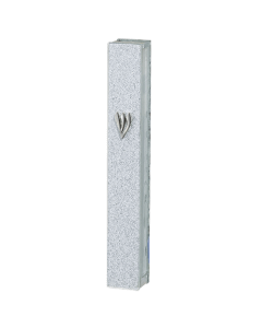 Glitter Glass Mezuzah 12 Cm, Silicon Seal