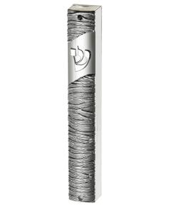 Plastic Mezuza 15 Cm Silver