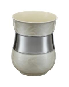 Washing Cup Pearl & Silver