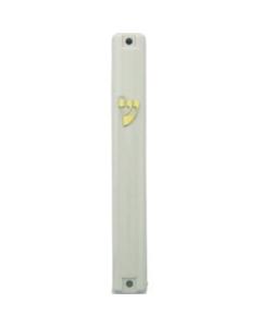 Plastic Mezuzah Water Proof - White 12cm