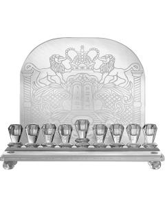 Crystal Wall Menorah 10.5" H