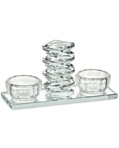 Clear Crystal Salt Holder