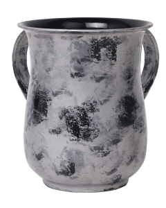 Washing Cup Tin Powder Coated Silver