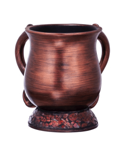 Polyresin Washing Cup Copper Stones Base