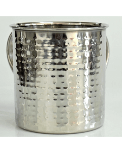 Stainless Steel Wash Cup Hammered