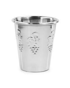 Small Kiddush Cup 3.2 Oz. Stainless Steel - Grape