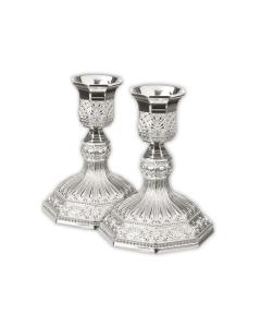Candle Holder Filigree Silver Plated (Small)