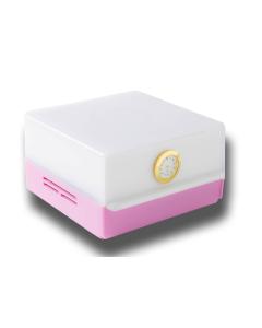 Shabled Pink/White body, Gold Clock
