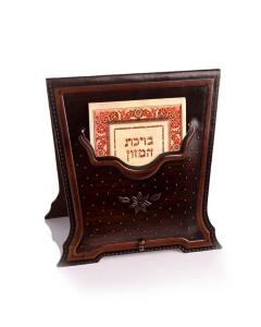 Leather Bencher Holder Standing With 6 Benchers - Brown (New)