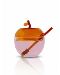 Amber & Pink Honey Dish