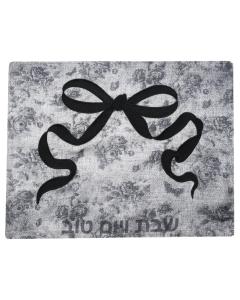 Black Floral Bow Challa Cover