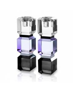 Lavendar Color Block Candle Sticks