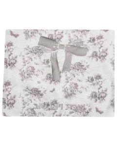 Mauve Floral Bow Challa Cover