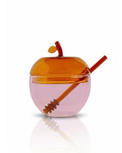 Large Honey Dish Pink/ Amber