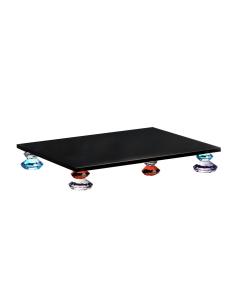 Black/ Jewel Tone Diamond Stack Crystal Tray