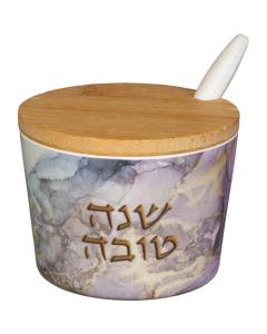 Melamin Honey Dish "Shana Tovah"- 6.5 cm
