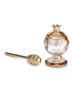 Elegant Crystal Honey Dish 10 cm