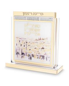 Acrilic Stand 6 pcs Bencher 23*18 cm- Ashkenaz Bencher, Gold Color