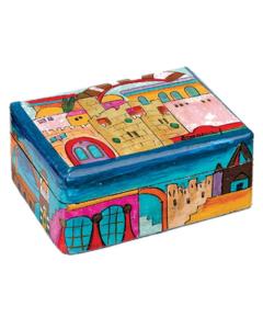 Shabbat Travel Candlestick Box - Jerusalem