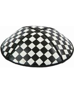 Fancy Leather kippah - 156