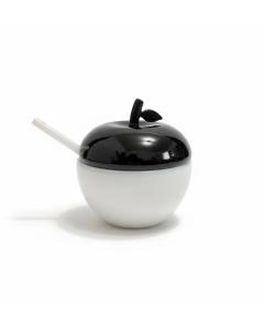 Black & White Honey Dish