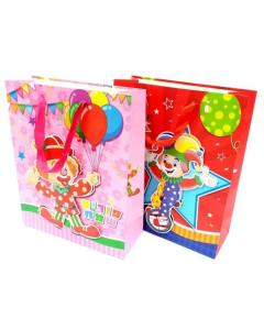 Purim Clown And Balloons Paper Bags